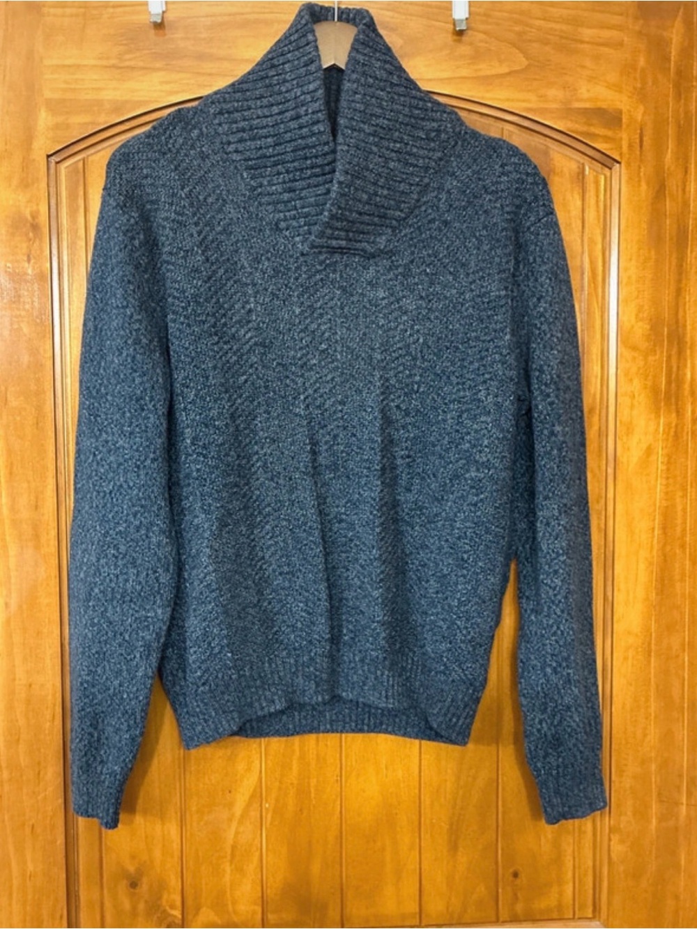Marc Anthony Slim Fit Marled Knit Cowl Neck Sweater Size L